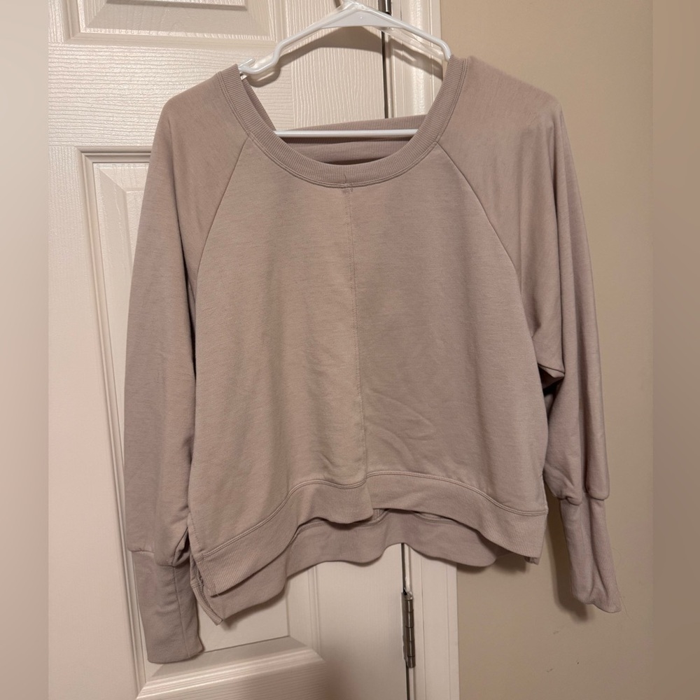 Yogalicious Women's Light Tan Sweatshirt - Picture 1 of 4